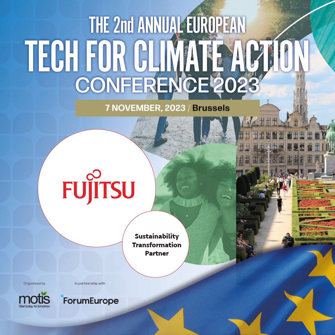 The Tech for Climate Action Event Series (@motiscoevents) on Twitter photo Thank you to the <a href="/Fujitsu_Global/">Fujitsu Global</a> team for their support of next month's EU Tech for #ClimateAction conf in Brussels - techforclimateaction.com/europe
RSVP: techforclimateaction.com/europe
📆 7 November
📍 The Stanhope Hotel. Brussels
#eugreendeal #sustainability #EUpolicy Thank you to the <a href="/Fujitsu_Global/">Fujitsu Global</a> team for their support of next month's EU Tech for #ClimateAction conf in Brussels - techforclimateaction.com/europe
RSVP: techforclimateaction.com/europe
📆 7 November
📍 The Stanhope Hotel. Brussels
#eugreendeal #sustainability #EUpolicy