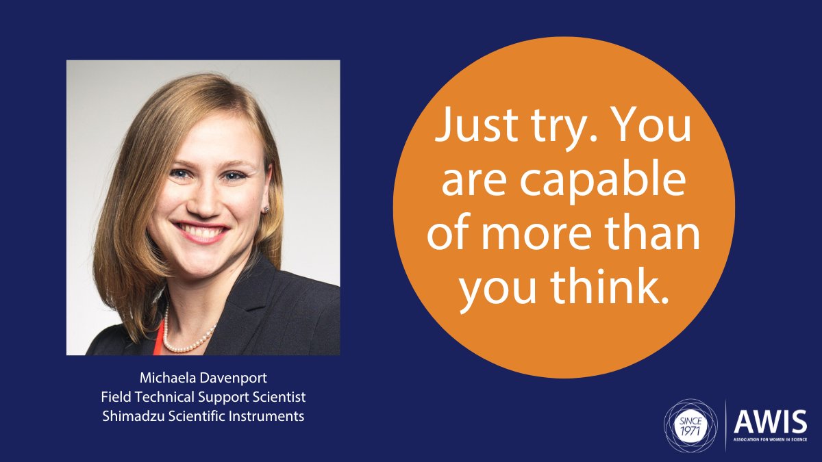 Association for Women in Science (@awisnational) on Twitter photo Michaela Davenport loves working as a Field Technical Support Scientist at <a href="/shimadzussi/">Shimadzu Scientific</a> because she is never bored and never stops learning: awis.org/project/awis-m… #WomenInSTEM Michaela Davenport loves working as a Field Technical Support Scientist at <a href="/shimadzussi/">Shimadzu Scientific</a> because she is never bored and never stops learning: awis.org/project/awis-m… #WomenInSTEM