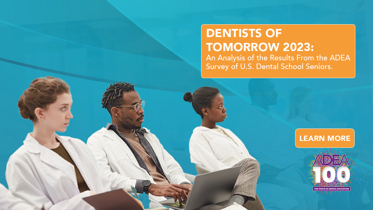 adeaweb's tweet image. The Dentists of Tomorrow 2023 summary report is live! Learn the plans for the dental school #classof2023, why they chose dentistry and more! #IamADEA
ADEA.org/Seniors2023.