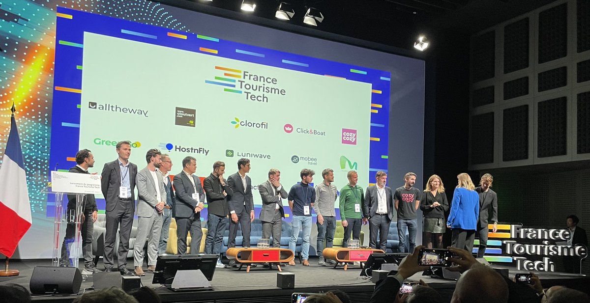 David Fayon #Transformationdigitale #innovation (@fayon) on Twitter photo Lancement de France Tourisme Tech à @Joinstationf avec <a href="/T_Courbe/">Thomas Courbe</a>, DG <a href="/DGEntreprises/">Direction générale des Entreprises</a> avec
<a href="/Cap_Digital/">Cap Digital</a> en présence <a href="/oliviagregoire/">Olivia Gregoire</a>
15 #startup lauréates dans les #Traveltech dont <a href="/HostnFly/">HostnFly</a> <a href="/cozycozy_com/">cozycozy.com</a> <a href="/mobeetravel/">mobee travel</a>
<a href="/ClickandBoat/">Click&Boat</a> <a href="/Tictactrip/">Tictactrip</a> <a href="/Nannybagtravel/">Nannybag</a> <a href="/getwemap/">Wemap</a>, #Alltheway. Lancement de France Tourisme Tech à @Joinstationf avec <a href="/T_Courbe/">Thomas Courbe</a>, DG <a href="/DGEntreprises/">Direction générale des Entreprises</a> avec
<a href="/Cap_Digital/">Cap Digital</a> en présence <a href="/oliviagregoire/">Olivia Gregoire</a>
15 #startup lauréates dans les #Traveltech dont <a href="/HostnFly/">HostnFly</a> <a href="/cozycozy_com/">cozycozy.com</a> <a href="/mobeetravel/">mobee travel</a>
<a href="/ClickandBoat/">Click&Boat</a> <a href="/Tictactrip/">Tictactrip</a> <a href="/Nannybagtravel/">Nannybag</a> <a href="/getwemap/">Wemap</a>, #Alltheway.