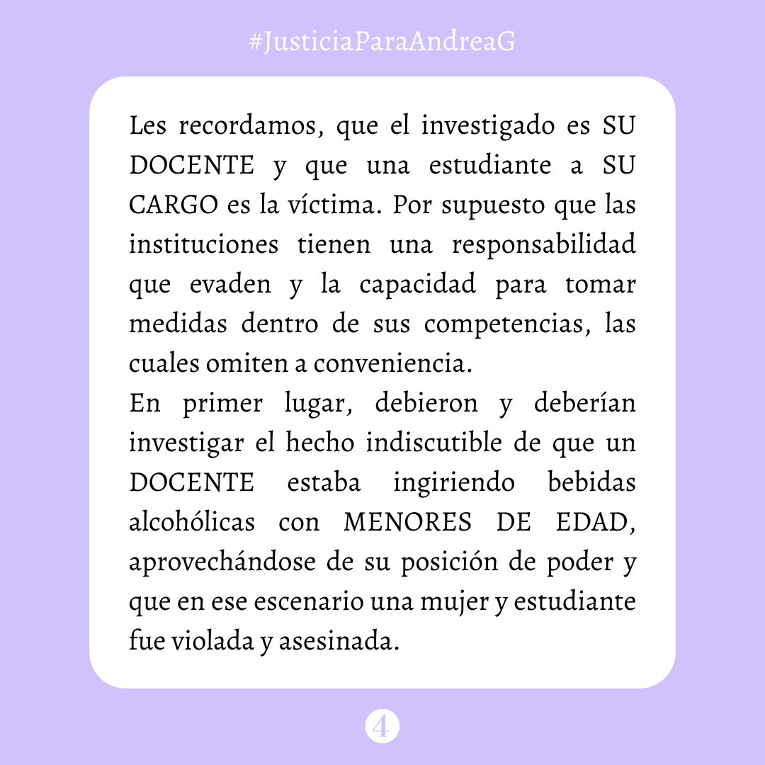 luna_warmi's tweet photo. Denuncia Pública📢

Andrea, estudiante de 17 años, fue agredida sexu@lmente y asesin@da el 26 de junio de este año. Hasta la fecha ni el ministerio ni los colegios implicados han hecho nada en favor de lxs estudiantes
@Educacion_Ec 

#JusticiaParaAndreaG
#Riobamba
#Chimborazo https://t.co/TBvbix3hHv