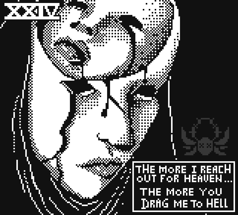 𝑨 𝒑𝒊𝒙𝒆𝒍 𝒂𝒓𝒕 𝒊𝒏𝒔𝒑𝒊𝒓𝒆𝒅 𝒃𝒚 𝒂 𝒓𝒂𝒏𝒅𝒐𝒎 𝒔𝒐𝒏𝒈 𝒊𝒏 𝒎𝒚 𝑷𝒍𝒂𝒚𝒍𝒊𝒔𝒕 𝒆𝒗𝒆𝒓𝒚 𝒅𝒂𝒚 𝒐𝒇 𝑶𝒄𝒕𝒐𝒃𝒆𝒓. 

24. 𝑫𝒓𝒂𝒈 𝒎𝒆 𝒕𝒐 𝑯𝒆𝒍𝒍 - 𝑳𝒐𝒓𝒅 𝒐𝒇 𝑻𝒉𝒆 𝑳𝒐𝒔𝒕

#pixelart #1bit #horror #gothic #retrogaming #Inktober #Octobit #ドット絵