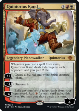 The first planeswalker card for Quintorius and a new Discover keyword! More previews at https://t.co/dNHbSNdXbR Source: https://t.co/p27J3qClqM The first planeswalker card for Quintorius and a new Discover keyword! More previews at https://t.co/dNHbSNdXbR Source: https://t.co/p27J3qClqM