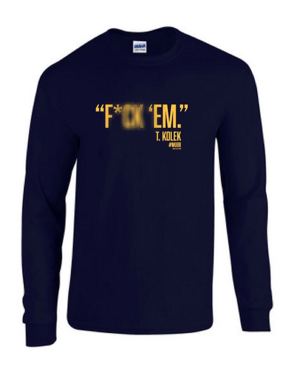 grgtees1's tweet photo. One year ago, two words were uttered at Big East media days that changed the direction of #mubb.

“F*ck ‘em”

Order your (then) prophetic and (now) nostalgic Epic T-shirt while supplies last.

https://t.co/BxEm41pxSq https://t.co/iaycoDJMBm