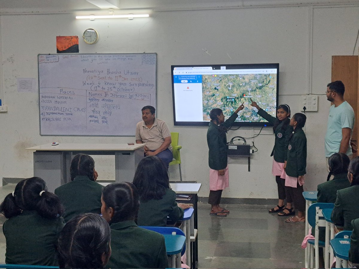 EMRS_TITVE's tweet photo. EMRS Titve (Maharashtra)
Bharatiya Bhasha Utsav
(28th Sept to 11th Dec 2023)
Week : 4
*Activity : Knowing your Surroundings*
@TribalAffairsIn @nests_emrs https://t.co/PsjLeE5rhd