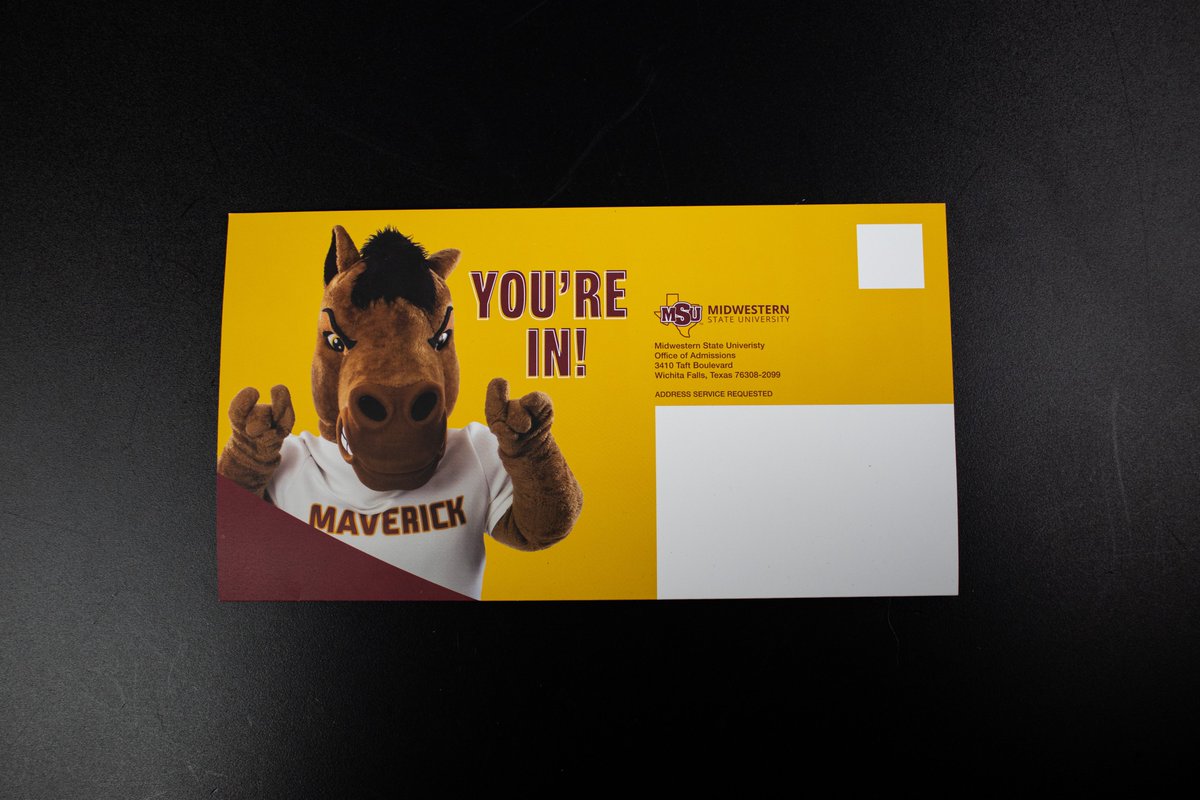 SlateGrp's tweet image. Have you "herd"? @MSUTexas collaborated with us on their latest acceptance piece and we couldn't be more proud of the outcome! 🐎

#accepted #midwesternstateuniversity #midwesternstate #highereducationmarketing #printmarketing #print