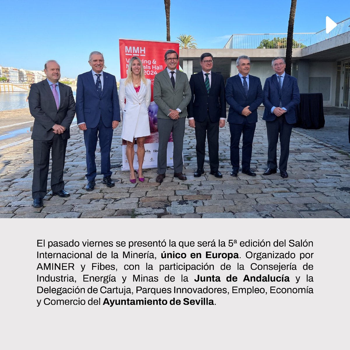 SevillaOFB's tweet photo. @MMHSeville ❇ Andalucía mantiene un papel clave en esta actividad al concretar el 90% del valor de producción de minería metálica a nivel nacional y Sevilla debe estar presente.
#OpenToYourProject https://t.co/UPFIpNKAe8
