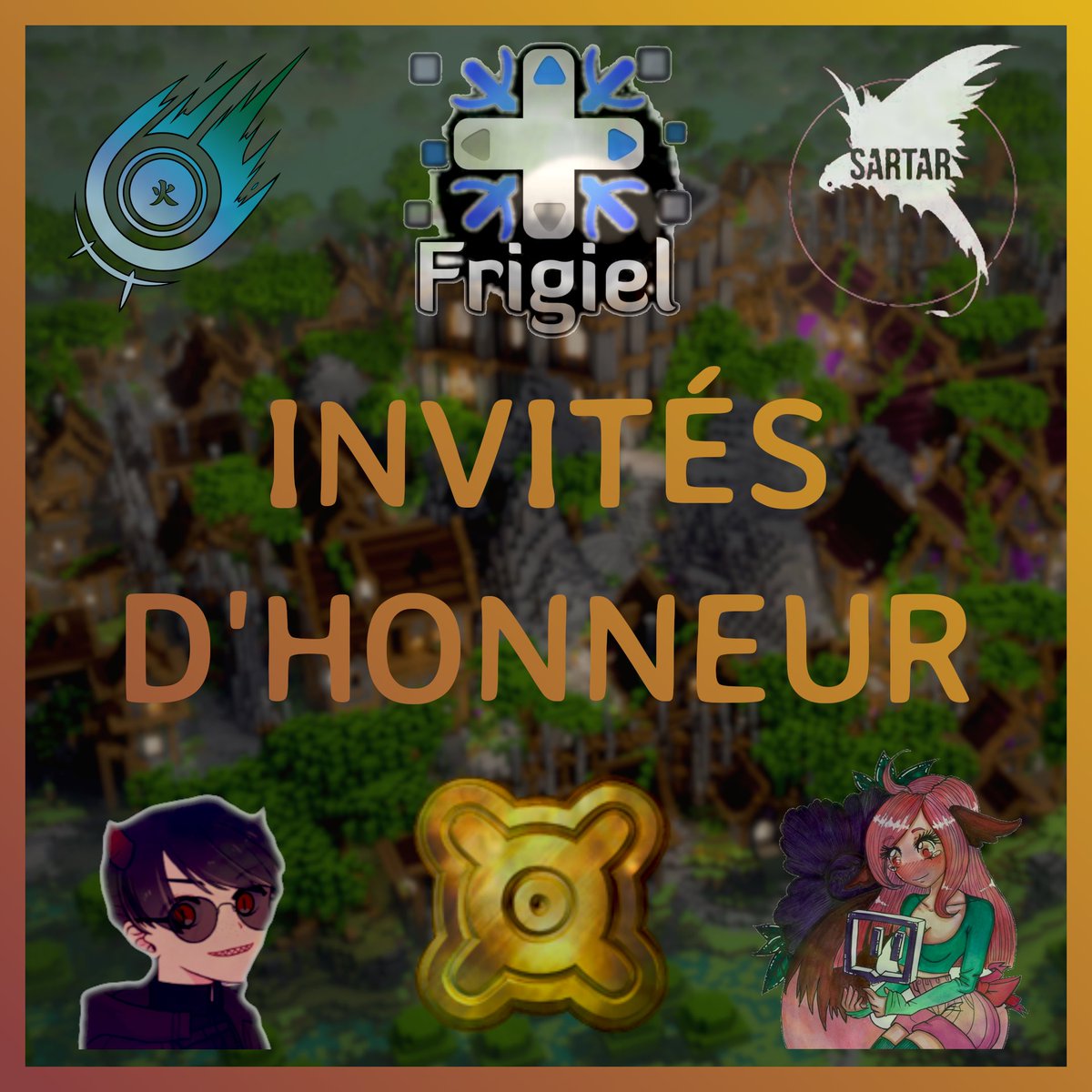 👋 @automnales_cube ont le plaisir d'accueillir les invités d'honneur suivants

👑 <a href="/Frigiel/">Alexandre</a>, <a href="/Bahason_/">Bahason</a>, <a href="/goldawnyt/">Goldawn</a>, <a href="/Sartar_/">Sartar</a>, <a href="/AEkeep_/">AEkeep🗼アエキープ 🎣☔🐬</a>, et <a href="/Lvcyd_Drawing/">Lvcyd</a> 

❤️ Merci à eux tous d'avoir répondu présents

📌 Plus d'informations ici : discord.com/invite/WgHEY5A…