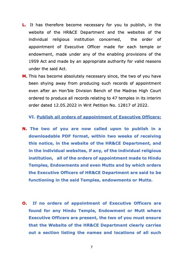 I have been stating for some time now - with absolute authority - that the Tamil Nadu Govt - through its Department the @tnhrcedept is present inside our Hindu Temples & Charities only by #FRAUD Even after I filed a Public Interest Litigation in May 2022 with regard to 47…