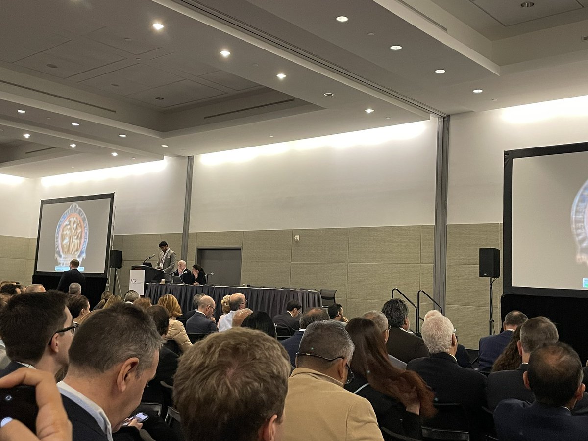 Bestie and super future surgeon <a href="/ShahmirChauhan/">Shahmir Chauhan</a> killing his debut presentation in a room full of surgeons at #ACSCC2023!