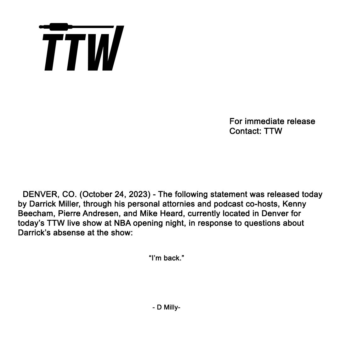 Through The Wire tweet media