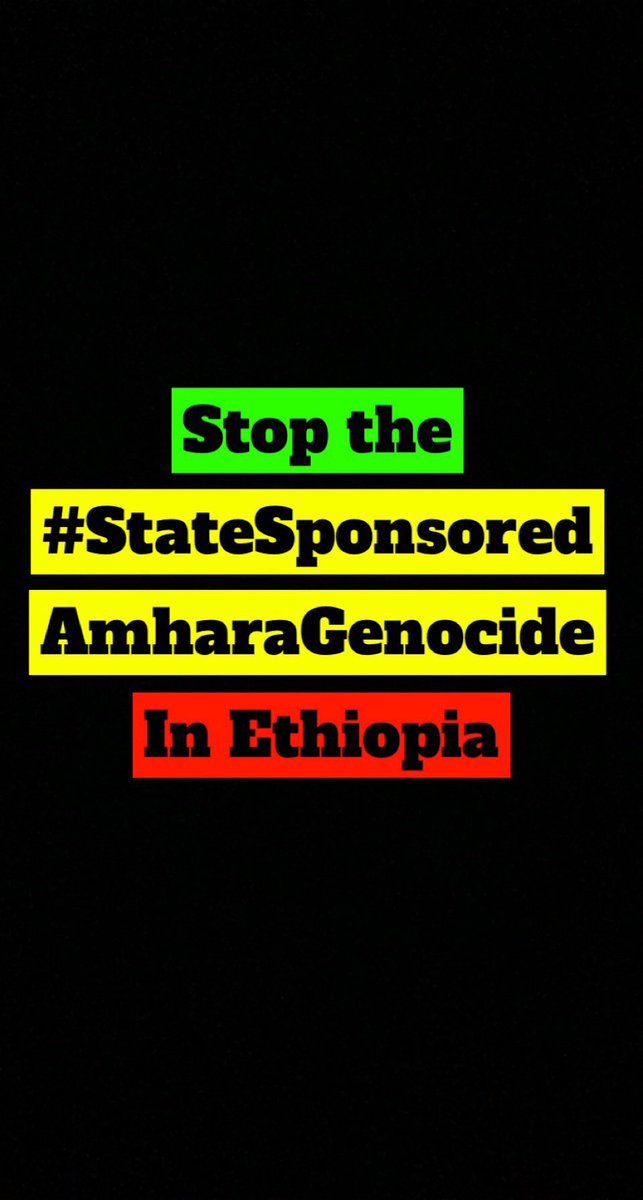 NuroTube's tweet photo. Post
See new posts
Conversation
LUCY D. ETHIOPIA (ሰይፈ FANO)
@Amharapopularfr
#StateSponsoredAmharaGenocide . The Ethiopian government's actions are against HUMANITY, the world and the IC must speak out against them
🛑 GENOCIDE
 #StateSponsoredAmharaGenocide  @UNOSAPG @AP https://t.co/TK2DEsZBxq