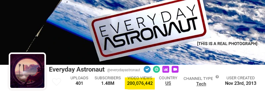 FelixSchlang's tweet image. This guy just reached a frickin fantastic milestone! Super proud of you, Tim! You're an Icon of #Teamspace. Thank you! @Erdayastronaut ❤️🙏

Everyone, give it up for the one and only! Now, with 200 Million (!!!) views! 🔥