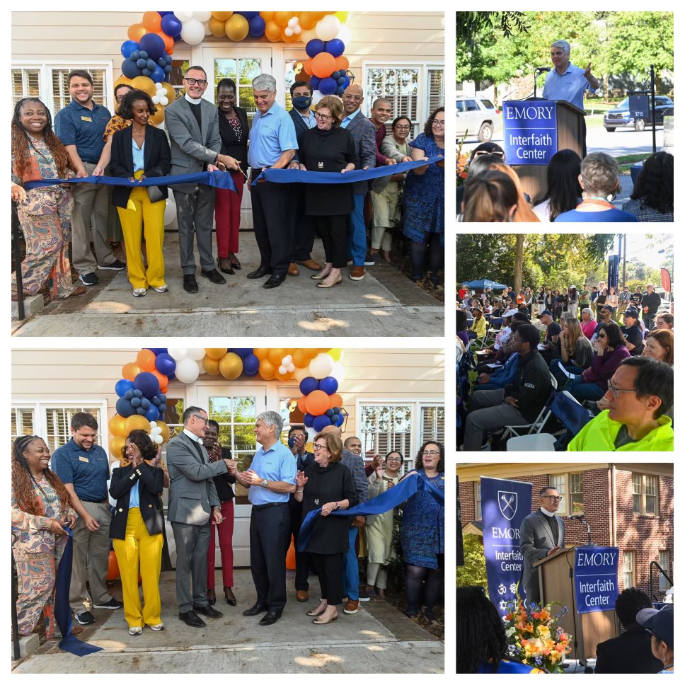 Emory’s Interfaith Center is officially open! First envisioned 25 years ago by the Rev. Dr. Susan Henry-Crowe, it promotes shared understanding, dialogue, and connection. Grateful to Rev. Dr. Greg McGonigle who made this need a reality!