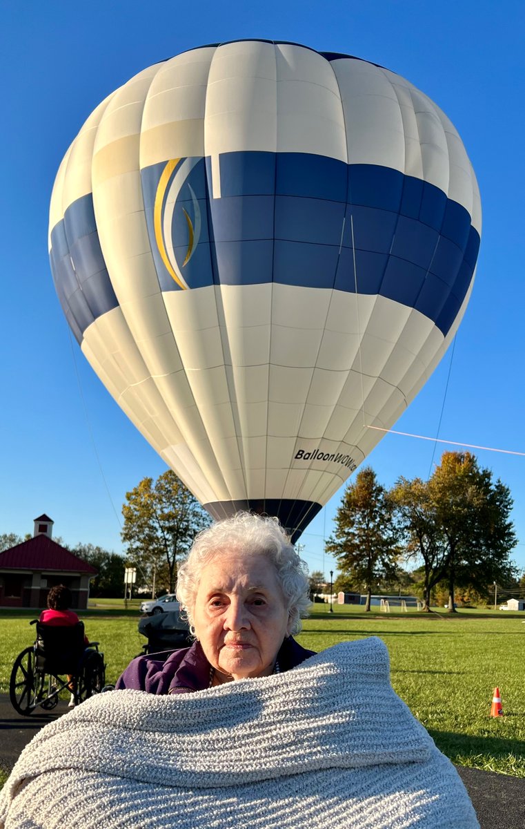 Last evening, we had the honor of granting several Live a Dreams!  We had a few residents that had shown interest in wanting to ride in a hot air balloon, and with the help of some of our sister campuses and corporate staff members, we were able to make these dreams a reality!