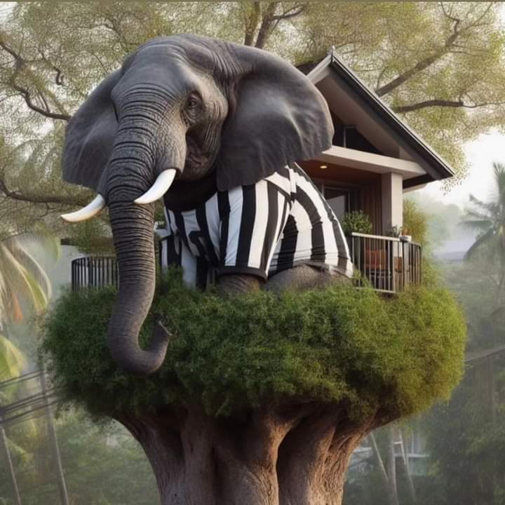 marcio_taffarel's tweet image. O elefante ficou tão bem em cima da árvore que fez até moradia! 🤣🔥👊🏆
#SEREMOS #CTCT