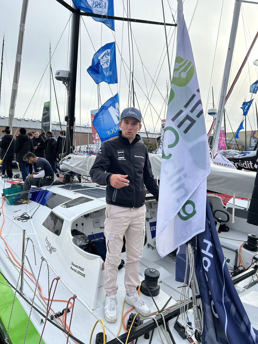⛵️ À quelques jours du départ de la 30e édition de la @TransatJV , visite du Class 40 de <a href="/PoletThimote/">Polet Thimoté</a> et <a href="/PierrickLtz/">Pierrick Letouzé</a> ! 

Merci à nos 2 skippers pour l’accueil 👍
Bonne course à nos 2 Havrais ☀️
#RouteduCafé #TransatJacquesVabre