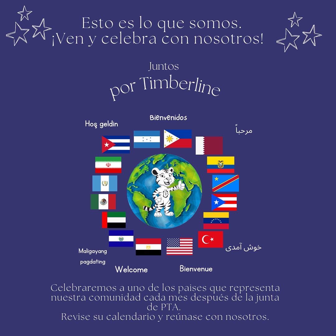 Timberline PTA (@timberlinepta) on Twitter photo Esto es lo que somos! This is who we are! #tobystigers #tigresdetoby #tesleads <a href="/TimberlineNews/">Timberline Elementary School</a> Esto es lo que somos! This is who we are! #tobystigers #tigresdetoby #tesleads <a href="/TimberlineNews/">Timberline Elementary School</a>