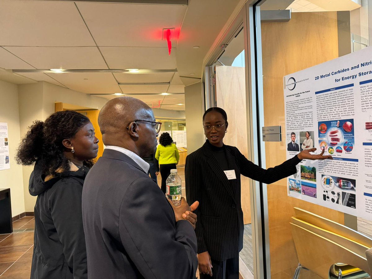 drexelnano's tweet image. Congratulations to our PhD student, Sokhna Dieng, who presented her work at the Schlumberger Foundation Faculty for the Future Fellows Forum in Boston this week.  Our alumna, Dr. Maty Ndiaye, participated in this meeting as well.
#Mxene
#2dmaterial #nanomaterial #nonotech