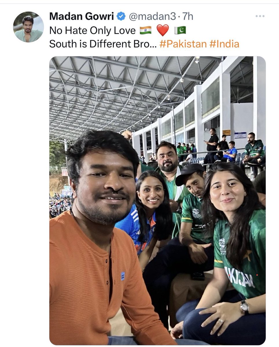 They love Pakistan but hate Indians from North, West and East