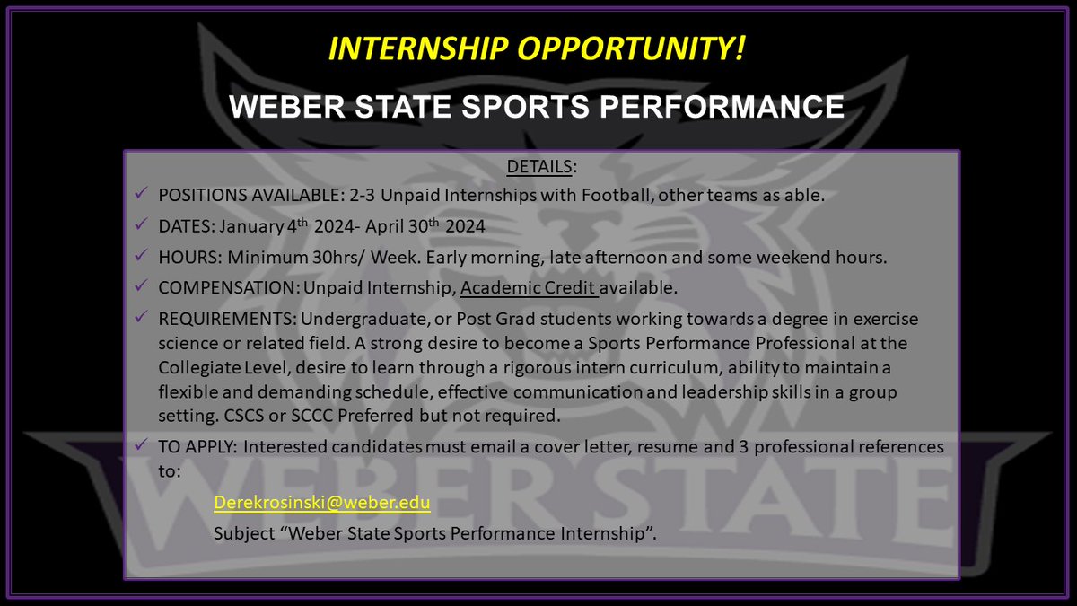 Weber State Sports Performance tweet media