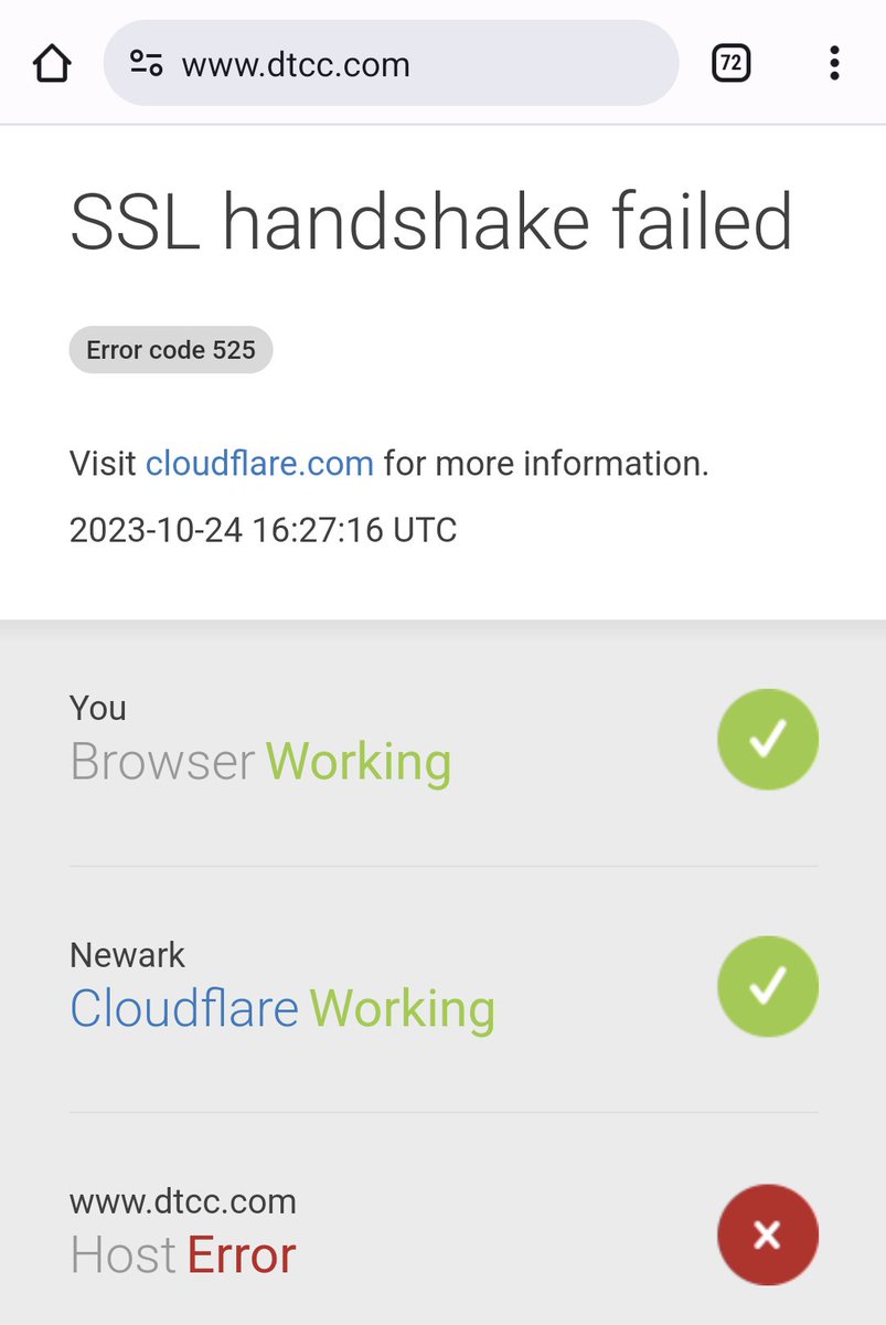 realwuzhe's tweet image. 今天，DTCC 网站上 IBTC 神秘消失，后来又重新出现。现在，整个网站挂了。