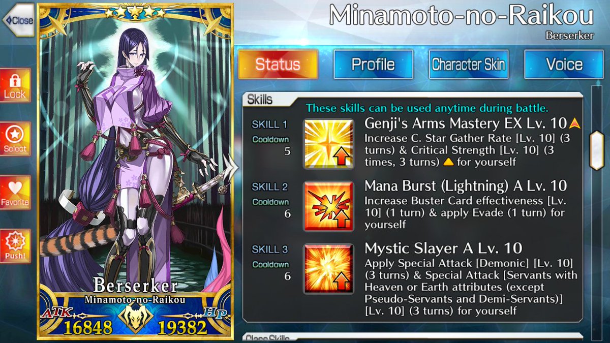Accelrod's tweet photo. The sole reason why I started #FGO. After 4 years (5 if you count the start of my account itself) after initially getting her, my Raikou is finally complete!! 💖

- Level 120
- 2k/2k Fous
- Bond Level 15
- 10/10/10 Skills and Append Skills
- NP5
- All Command Cards Level 25 https://t.co/CwGeULRgs2