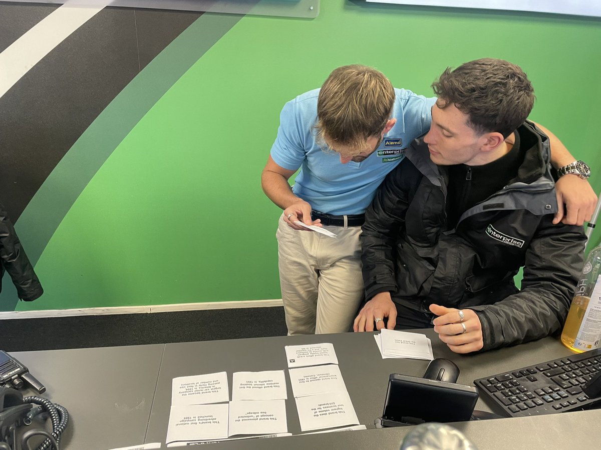 Tuesdays Development Topic: Brand Integrity ✔️. Fun to use the tools from the Airport Branch Manager Conference to enhance the team’s knowledge 🤩 #AlwaysLearning <a href="/JoeGoodwin1/">Joe Goodwin</a>