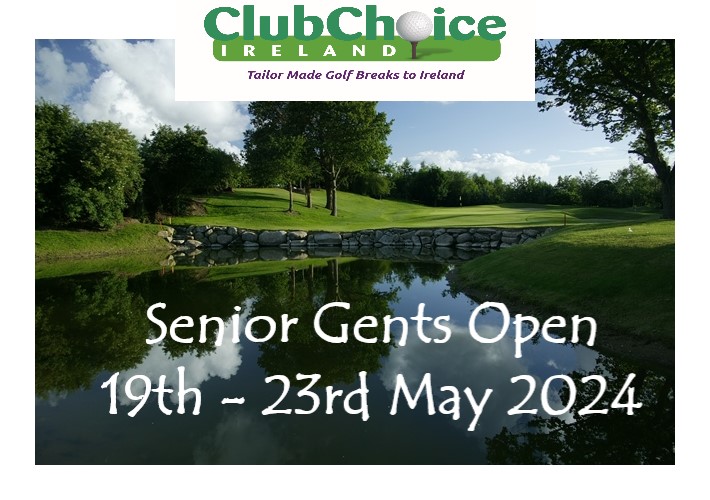 Club Choice Ireland (@clubchoice) on Twitter photo Bookings are now open for the last remaining slots for our 2024 Senior Gents Open!
19th - 23rd May 2024
Package includes;
- 4 Nights B&B 🛌 @HotelKilkenny
- 3 Rounds of Golf ⛳️ <a href="/MountWolseleyGC/">Mount Wolseley GC</a> <a href="/GowranPark1/">Gowran Park</a> <a href="/club_kilkenny/">Kilkenny Golf Club</a>
- Return <a href="/StenaLine/">Stena Line</a> Ferry 🛳
- Evening Meal, Prizes Bookings are now open for the last remaining slots for our 2024 Senior Gents Open!
19th - 23rd May 2024
Package includes;
- 4 Nights B&B 🛌 @HotelKilkenny
- 3 Rounds of Golf ⛳️ <a href="/MountWolseleyGC/">Mount Wolseley GC</a> <a href="/GowranPark1/">Gowran Park</a> <a href="/club_kilkenny/">Kilkenny Golf Club</a>
- Return <a href="/StenaLine/">Stena Line</a> Ferry 🛳
- Evening Meal, Prizes