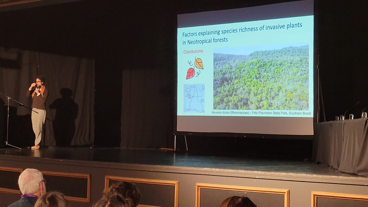 Comenzamos nuestro 2do día #EMAPI2023 

🟡PLENARY TALK
Session chair: Rafael Zenni

⛏️🪚🌳Ecology and management of plant invasions for (sub)tropical ecosystem restoration.
🟣Michele De Sá Dechoum