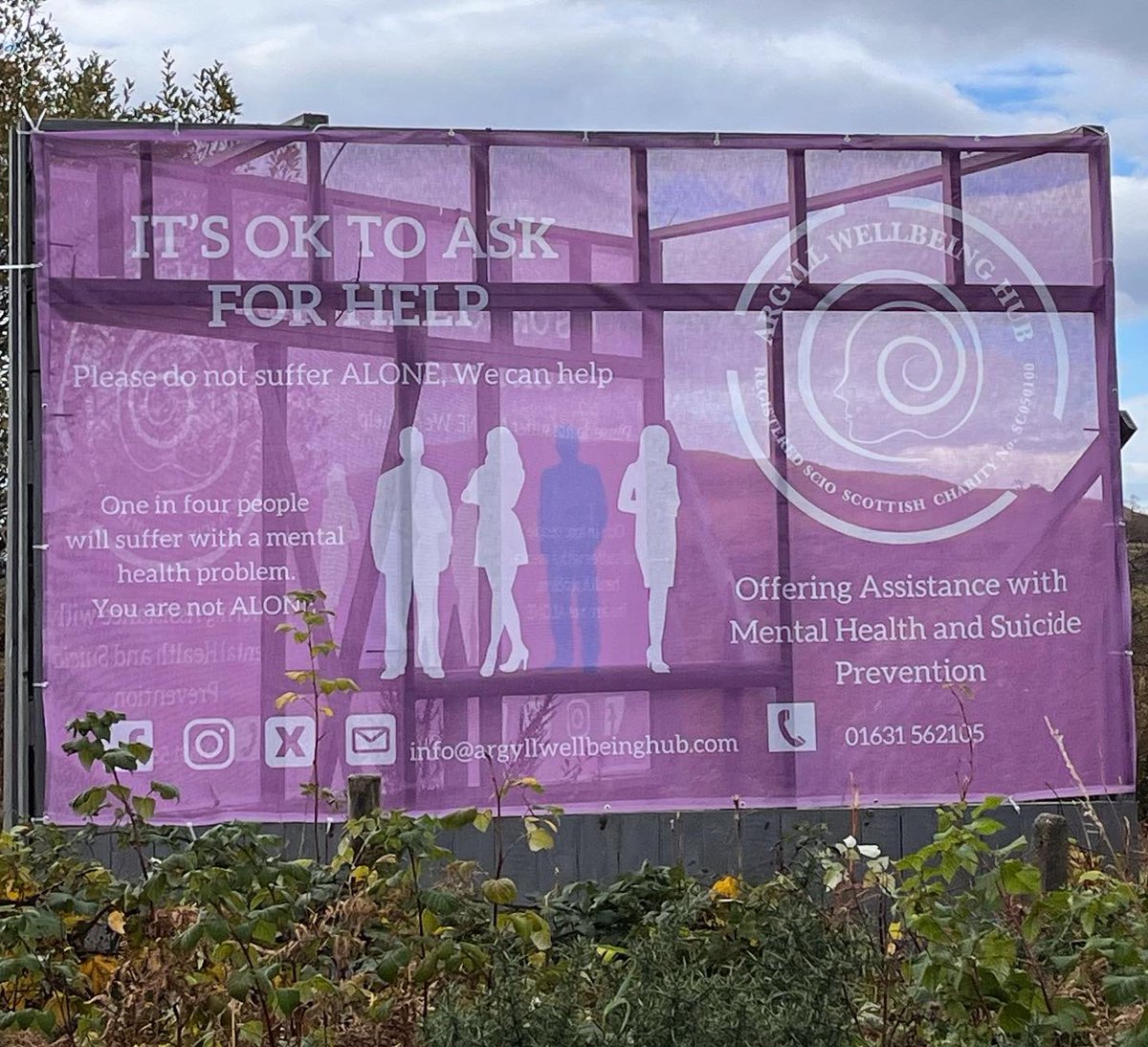 Today we completed the first part of our winter advertising campaign, we know that in average, more people struggle at this time of year. We are here and always will be. Reach out.

Thank you to Irish Dave for his help this afternoon. 

 @staffa_tours and @obanseatours