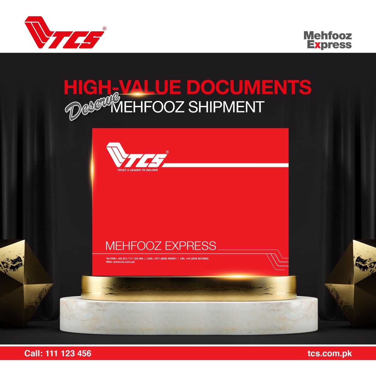 tcs_couriers's tweet photo. Mehfooz Express is a safer dispatch option for your high-value documents, when you need them to be delivered overnight in a crinkle-free state.

#TCS #DocumentDelivery #Safest #Student https://t.co/3N5ayG52mQ