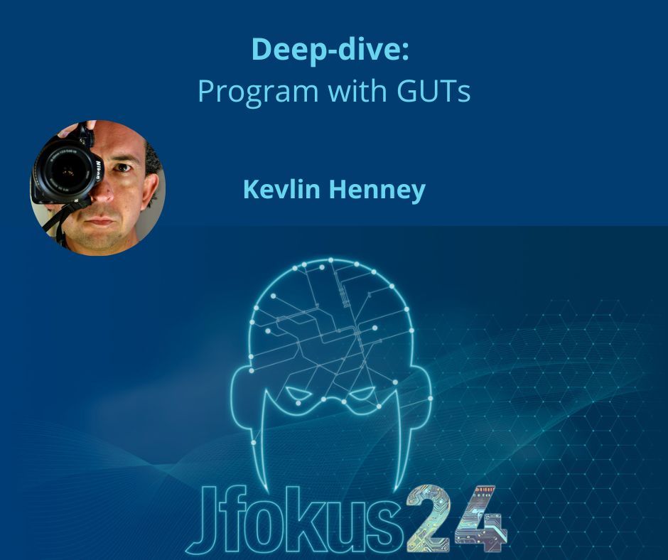 Jfokus's tweet image. @KevlinHenney will be speaking at Jfokus about the importance of good unit testing in modern programming practices. Join Kevlin's Deep dive at #Jfokus University Day.
More info: buff.ly/3tFwdUR #goodunittesting #softwareprogramming #testingworkflow