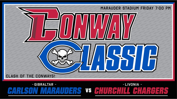 Get ready for the ultimate showdown on the gridiron this Friday Night as Superintendent Conway’s Marauders take on her Athletic Director husband's Churchill Chargers.

Join us for the "Clash of the Conways" in an epic football playoff game that's sure to be an instant classic.