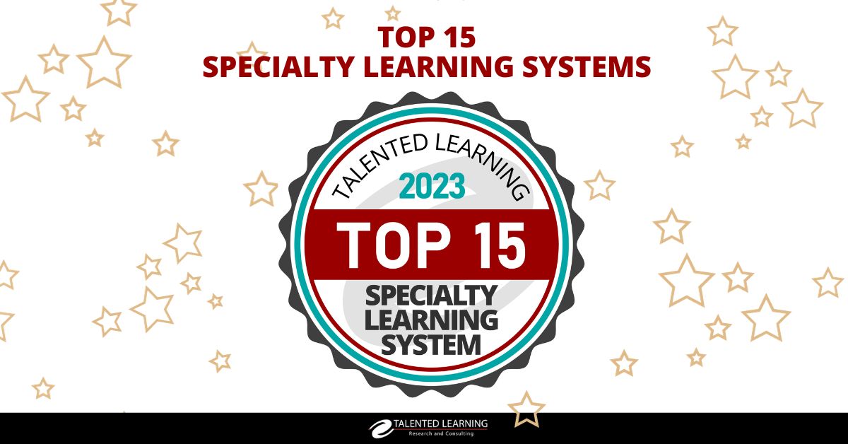 We're so proud to have been included in the Talented Learning - Research and Consulting top 15 speciality learning systems 😀