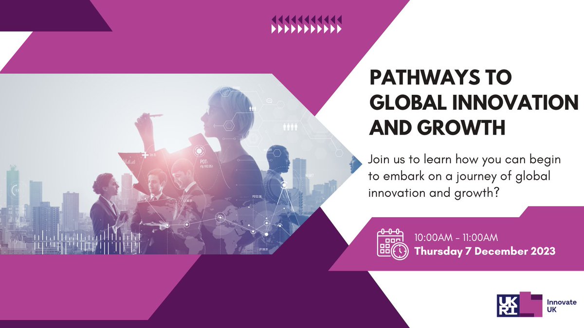 Join us for an exciting webinar on global innovation &amp; growth! 🚀 Learn from industry experts, gain valuable insights, and network with like-minded professionals. Save your spot now: bit.ly/3PSLyZv  #Innovation