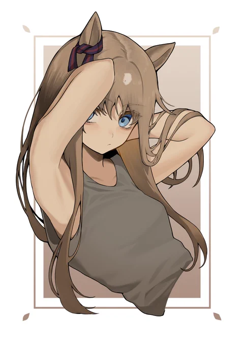 #グラスワンダーがいっぱい見れるタグカッコかわいいグラスちゃんを目指して描いてます! 