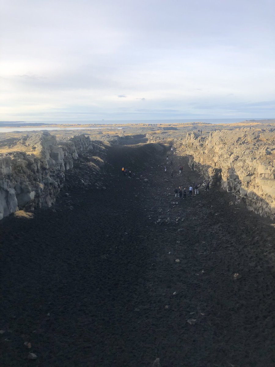 Spot the #geographers exploring the plate boundary at the Bridge Between Continents.

We are now on our way to Keflavík for lunch before heading to <a href="/kefairport/">Keflavík Airport (KEF)</a>.