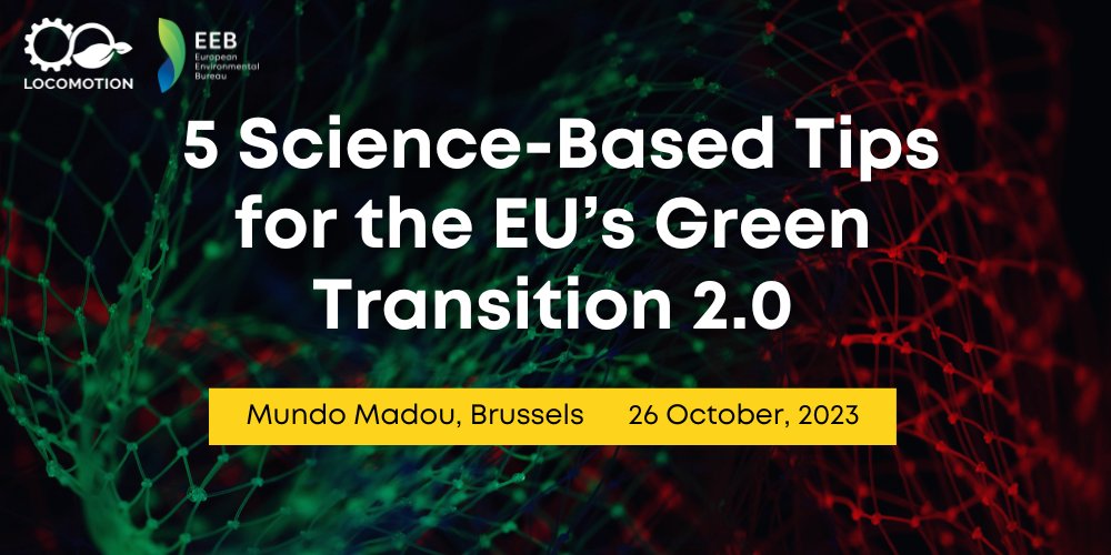 CINEA 🇪🇺 (@cinea_eu) on Twitter photo How to achieve our environmental and social goals?🧐
<a href="/LocomotionH2020/">LOCOMOTION</a> presents WILIAM, a model used for simulating intricate sustainability dynamics aiming to improve policymaking.
Join this workshop:
🗓️ 26 October
🔗 eventbrite.co.uk/e/charting-the…
#EU #H2020 #Climate How to achieve our environmental and social goals?🧐
<a href="/LocomotionH2020/">LOCOMOTION</a> presents WILIAM, a model used for simulating intricate sustainability dynamics aiming to improve policymaking.
Join this workshop:
🗓️ 26 October
🔗 eventbrite.co.uk/e/charting-the…
#EU #H2020 #Climate