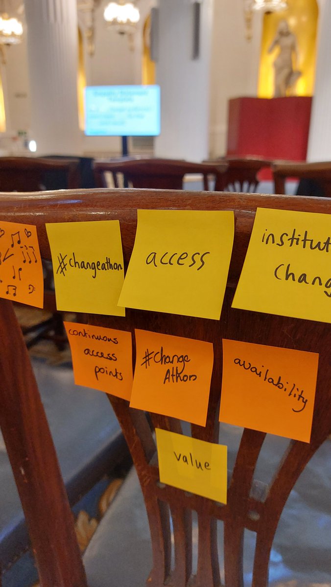 UKMusicMasters's tweet photo. An energetic and inspiring morning at Mansion House for #changeathon, as educators have come together to explore ways to break down barriers in music. 

#musiceducation https://t.co/cwJsLJM1Vm