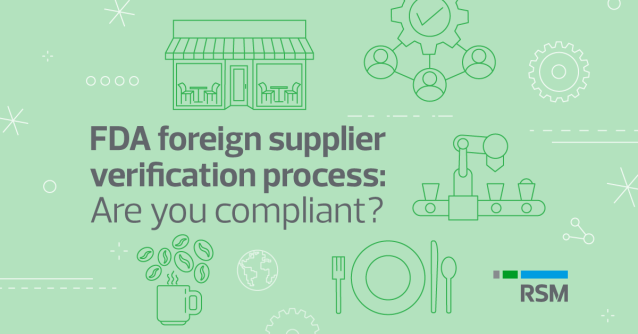 BFried1996's tweet image. Learn about how companies should assess their import activities to ensure they comply with the #FSVP program requirements: rsm.buzz/407IRbi