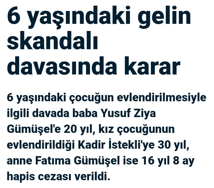 En başından itibaren medyayı ve STK'ları suçlayan sanık tarafına - hiç değilse- adalet tecelli etmiş oldu. Sorumluluk ve insaniyet sahibi gazeteciler ve sivil toplum örgütleri iyi ki var! Adalet iyi ki var!
#çocukistismarınahayır