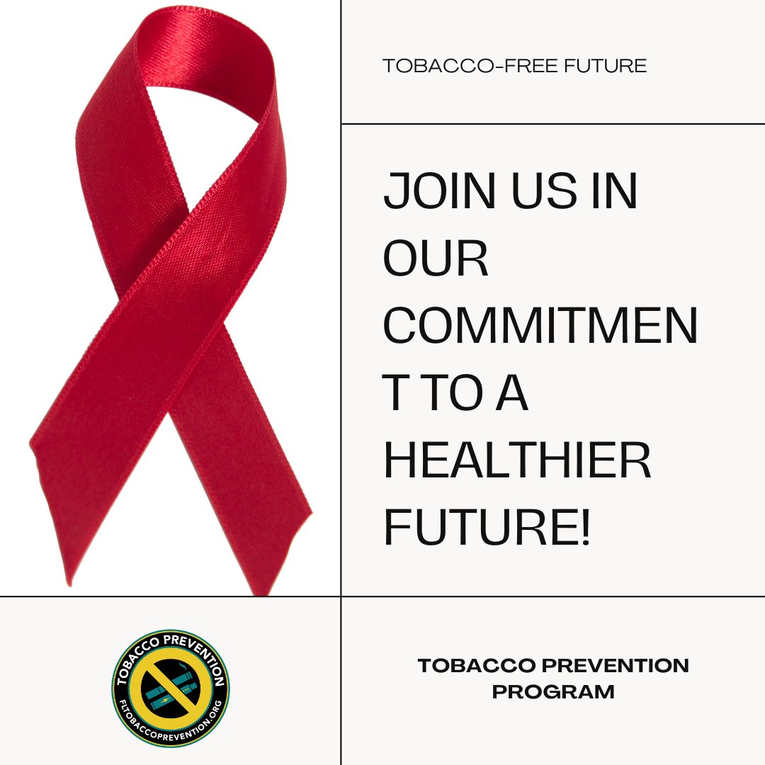 🚭🎗️ Kicking off #RedRibbonWeek and #TobaccoPreventionWeek with a pledge to a healthier, tobacco-free, and drug-free future. Let's say no to tobacco and drugs together! 💪