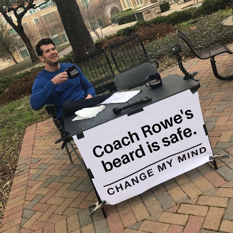 Again, I issue the #CoachRoweChallenge to <a href="/CoosaWrestling/">Coosa High Wrestling</a>. If 8 or more of our wrestlers make State, they can shave my beard. A State Champ can buzz my hair. #AintSkeerd