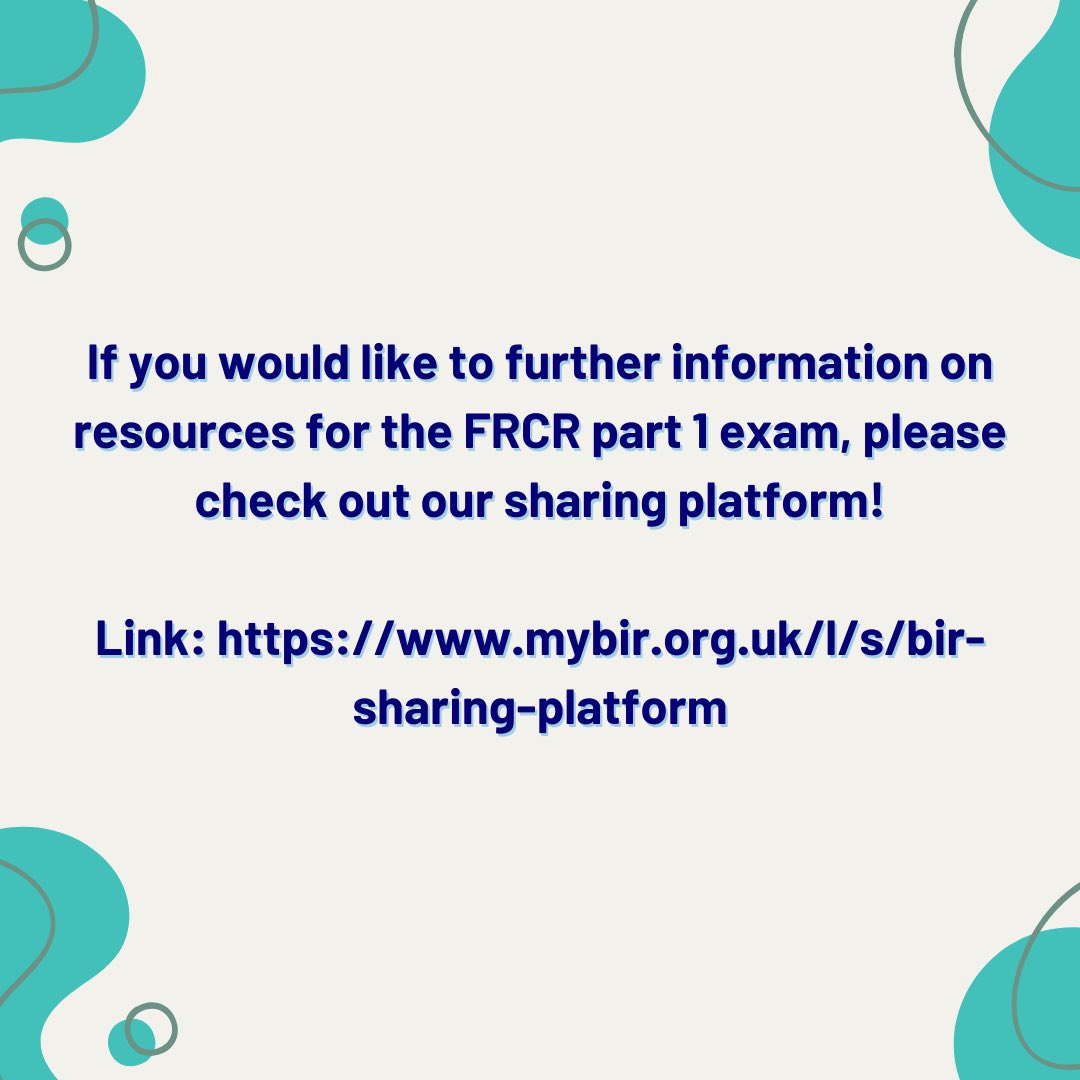 BIR YPAT presents ✨5 Top Tips for FRCR Part 1 Exam✨ 

If you would like to further information on resources for the FRCR part 1 exam, please check out our sharing platform!

Link: mybir.org.uk/l/s/bir-sharin…

#radiology #radiologytrainee #FRCR #studytips