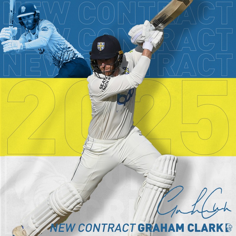 DurhamCricket's tweet photo. Locked in: Clarky's signed on until 2025 ✍️

#ForTheNorth