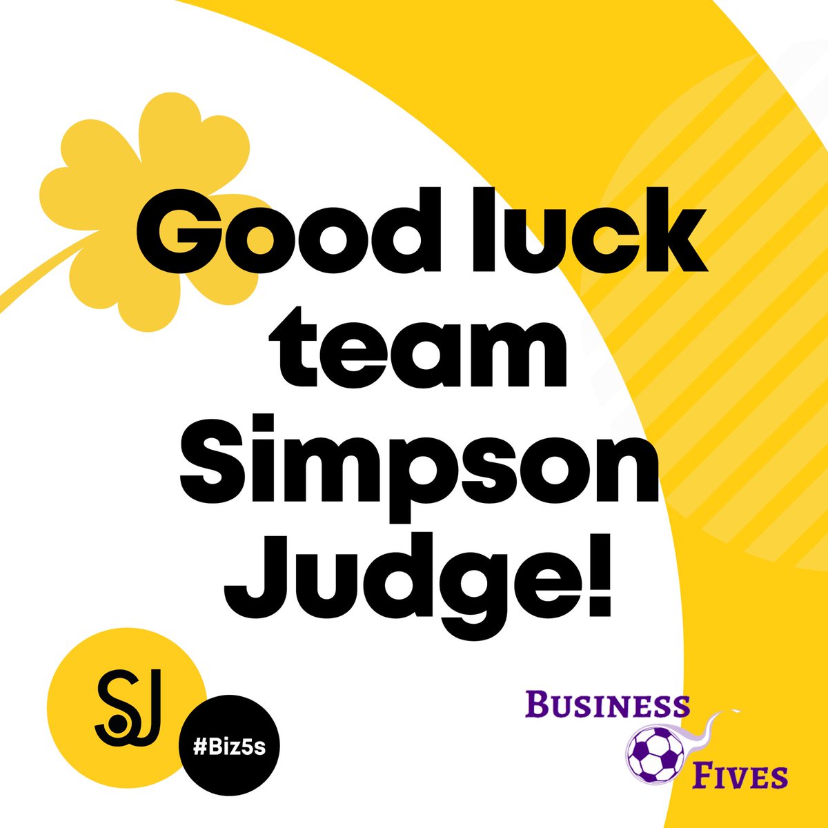 It's @BusinessFives National Finals Day!
Our Simpson Judge Team are in Group I along with @HunterSelection @LoveEnergyUK and @TrebbiFamily 
 
We hope that it's a great day for everyone involved.

Good Luck Team Simpson Judge, we will be following your progress! #Biz5s