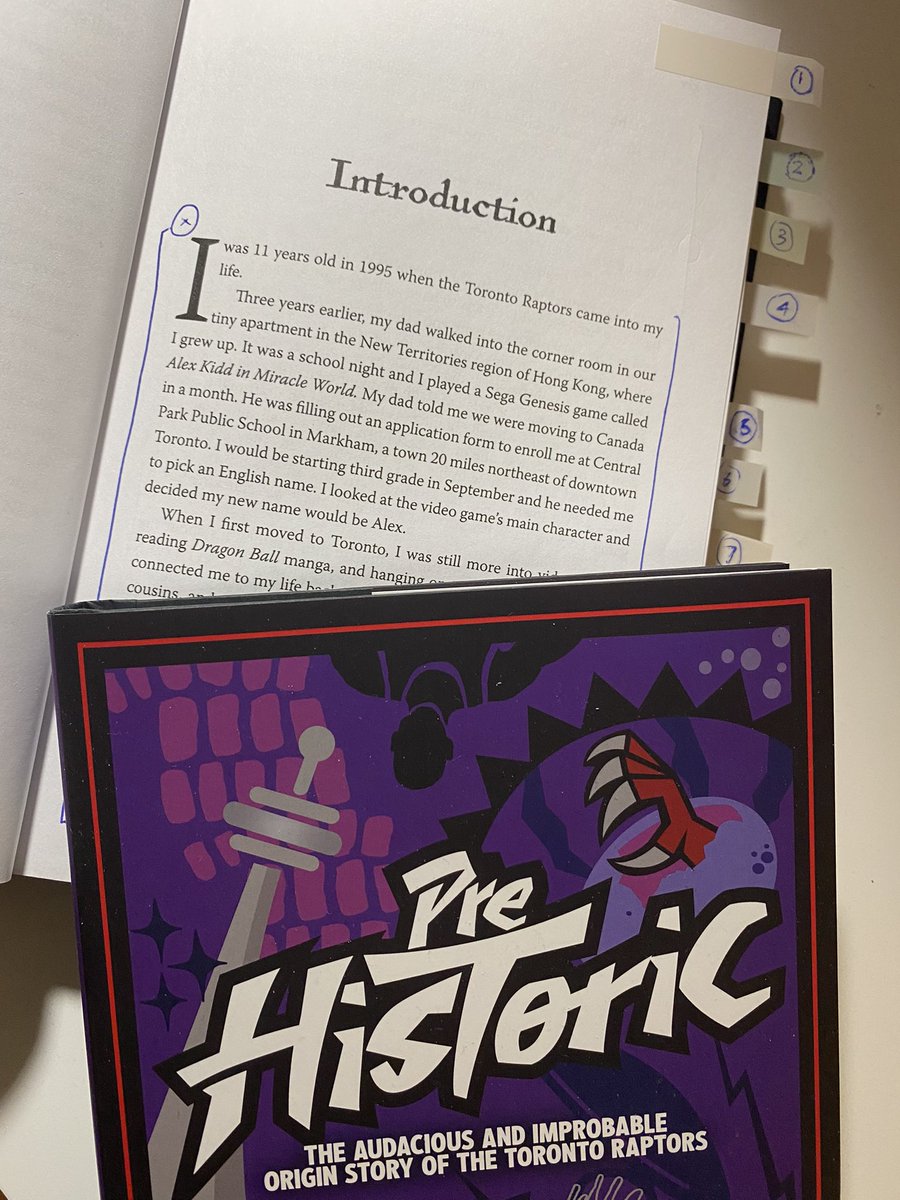 steven_lebron's tweet photo. “prehistoric” is officially out today! proud to have written a book about the origin story of the raptors. there are some great stories in here. go to your local indigo/bookstore grab a copy and tell your friends about it! https://t.co/9MkmVKoQtZ https://t.co/1xUYRqLy4b