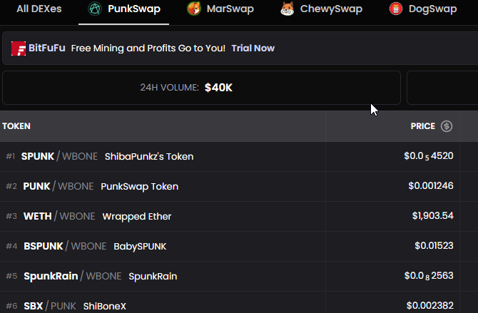 PunkSwap DEX (@punkswapdex) on Twitter photo <a href="/PunkSwapDEX/">PunkSwap DEX</a> is the #1 on Shibarium right now 👀😲
Join our PunkFam:
t.me/PunkSwapDEX
#Shibarium #Bone #SHIBARMY #SHIB <a href="/ShytoshiKusama/">Shytoshi Kusama™</a> <a href="/PunkSwapDEX/">PunkSwap DEX</a> is the #1 on Shibarium right now 👀😲
Join our PunkFam:
t.me/PunkSwapDEX
#Shibarium #Bone #SHIBARMY #SHIB <a href="/ShytoshiKusama/">Shytoshi Kusama™</a>