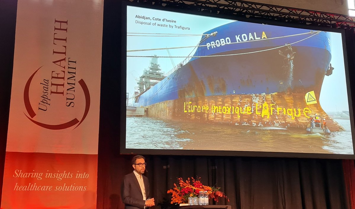 Dr. Marlene Ågerstrand (@m_agerstrand) on Twitter photo Başkut Tuncak <a href="/baskut_t/">Baskut Tuncak</a> at the Uppsala Health Summit: During his talk, 300 people have died as the result of pollution that could have been prevented. There is a lack of political will. Başkut Tuncak <a href="/baskut_t/">Baskut Tuncak</a> at the Uppsala Health Summit: During his talk, 300 people have died as the result of pollution that could have been prevented. There is a lack of political will.